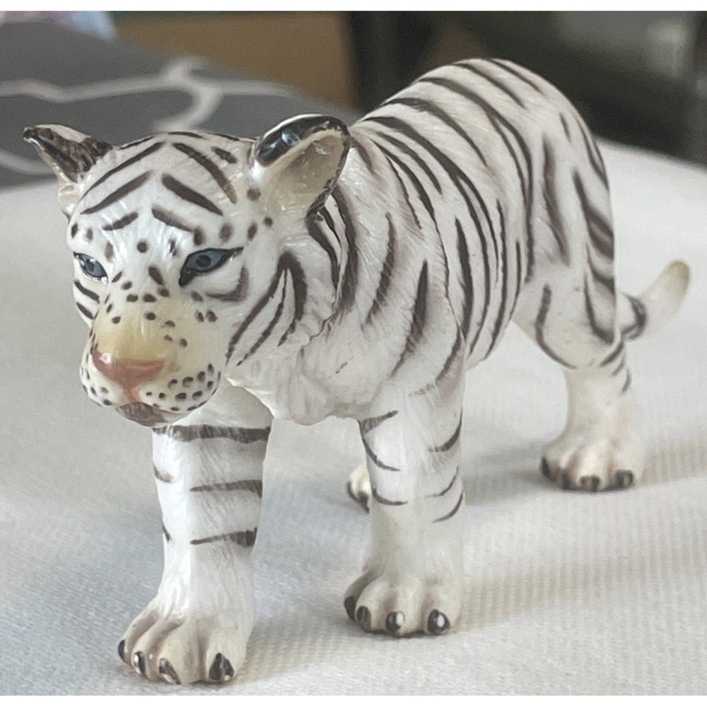 Vintage Schleich White Tiger Bengal Tiger Figurine 2003 RETIRED Excellent Cond